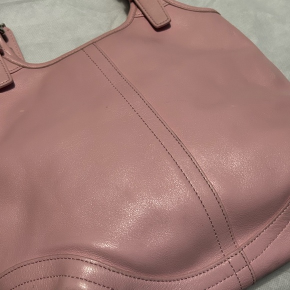 Coach Baby Pink Leather Shoulder Bag - Picture 8 of 15